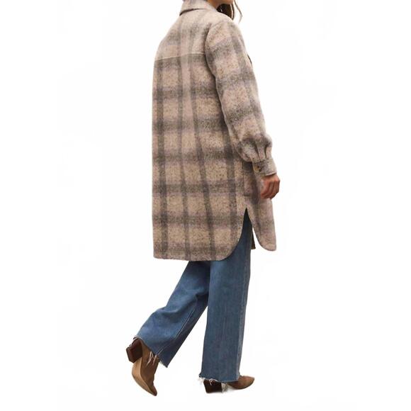 NEW Z SUPPLY sonoma plaid jacket in orchid rain - Picture 3 of 9